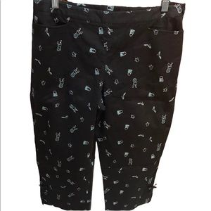 Loft Printed Cotton Capris